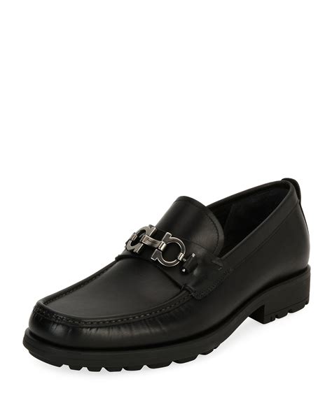 cheap outlet ferragamo mens black shoes|ferragamo shoes men's outlet.